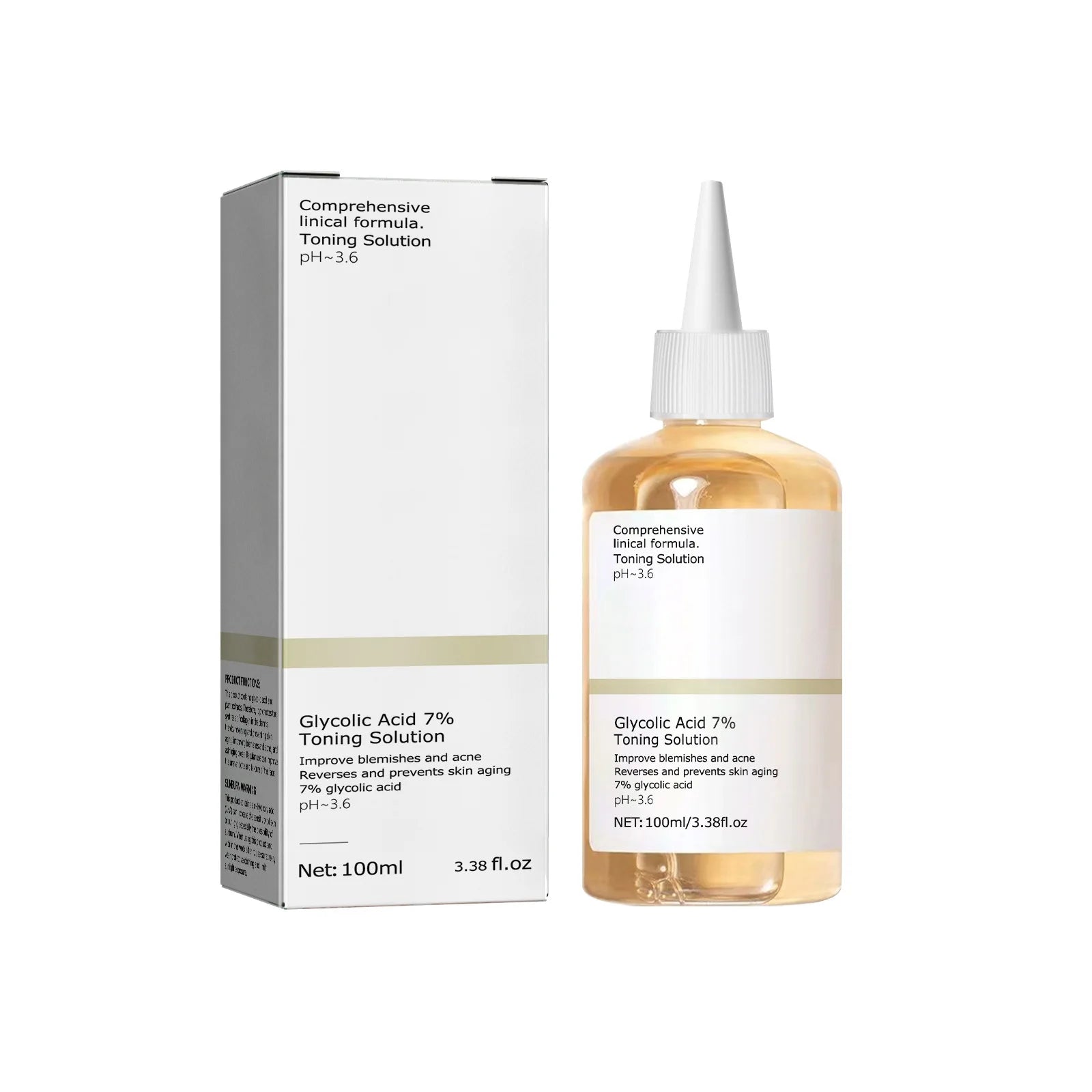 Lotion Tonique Acide Glycolique 7% – Exfoliant & Éclat Instantané