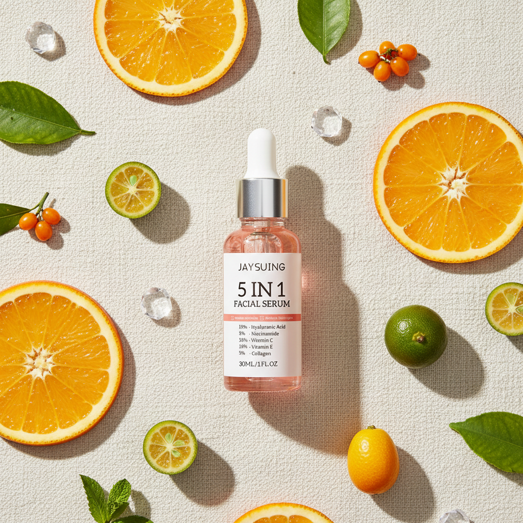Flat lay vitamine C sérum