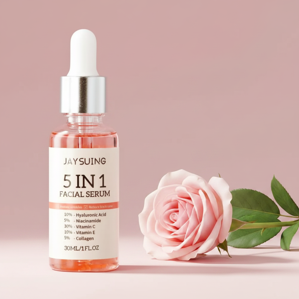 Sérum fond rose minimaliste